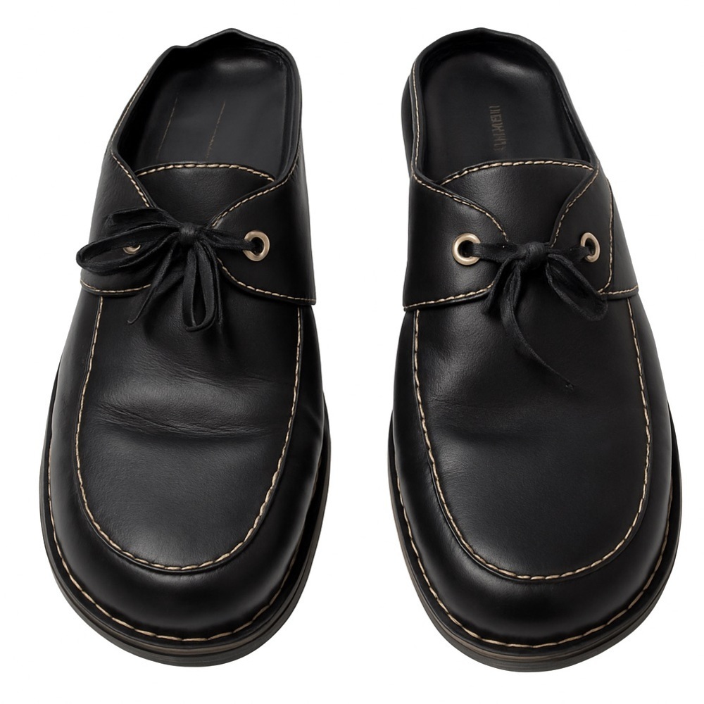 Eurostep Santa Ana Black Leather Mules